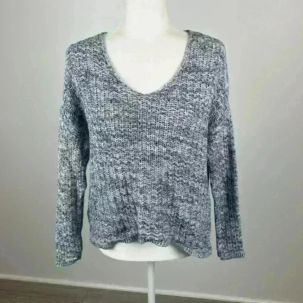 Old Navy Blue & White Pullover Sweater Size M